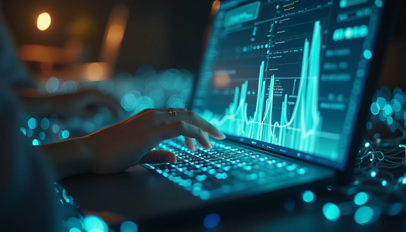 Vista lateral de contratos digitales en blockchain